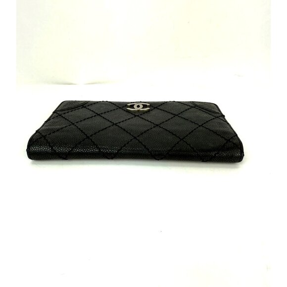 Chanel Vintage Wild Stitch Black Caviar Wallet - Picture 13 of 16